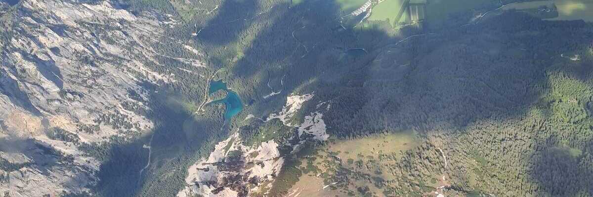 Flugwegposition um 14:07:32: Aufgenommen in der Nähe von Hafning bei Trofaiach, Österreich in 2878 Meter